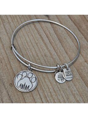 Alex & Ani Charity By Design Silver 2014 Paw Print City Skyline Charm Bracelet